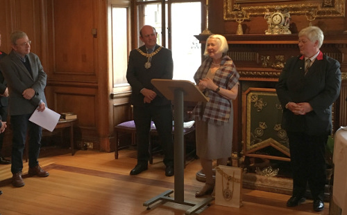 Christine De Luca, Handover of Edinburgh Makar, City Chambers, 2017